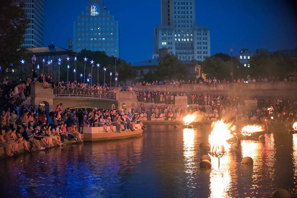 WaterFire honors RI’s COVID-19 heroes in first lighting since pandemic hit