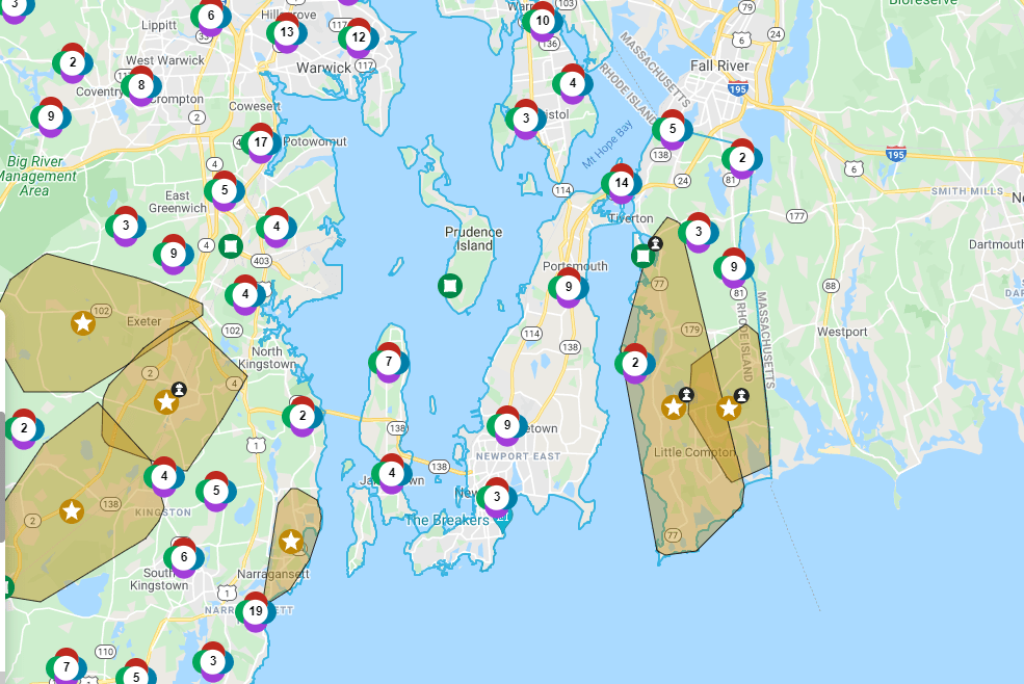 LIVE BLOG | Rhode Island Power Outage Map